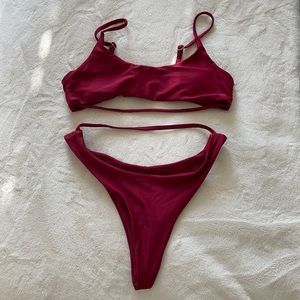 Maroon Bikini